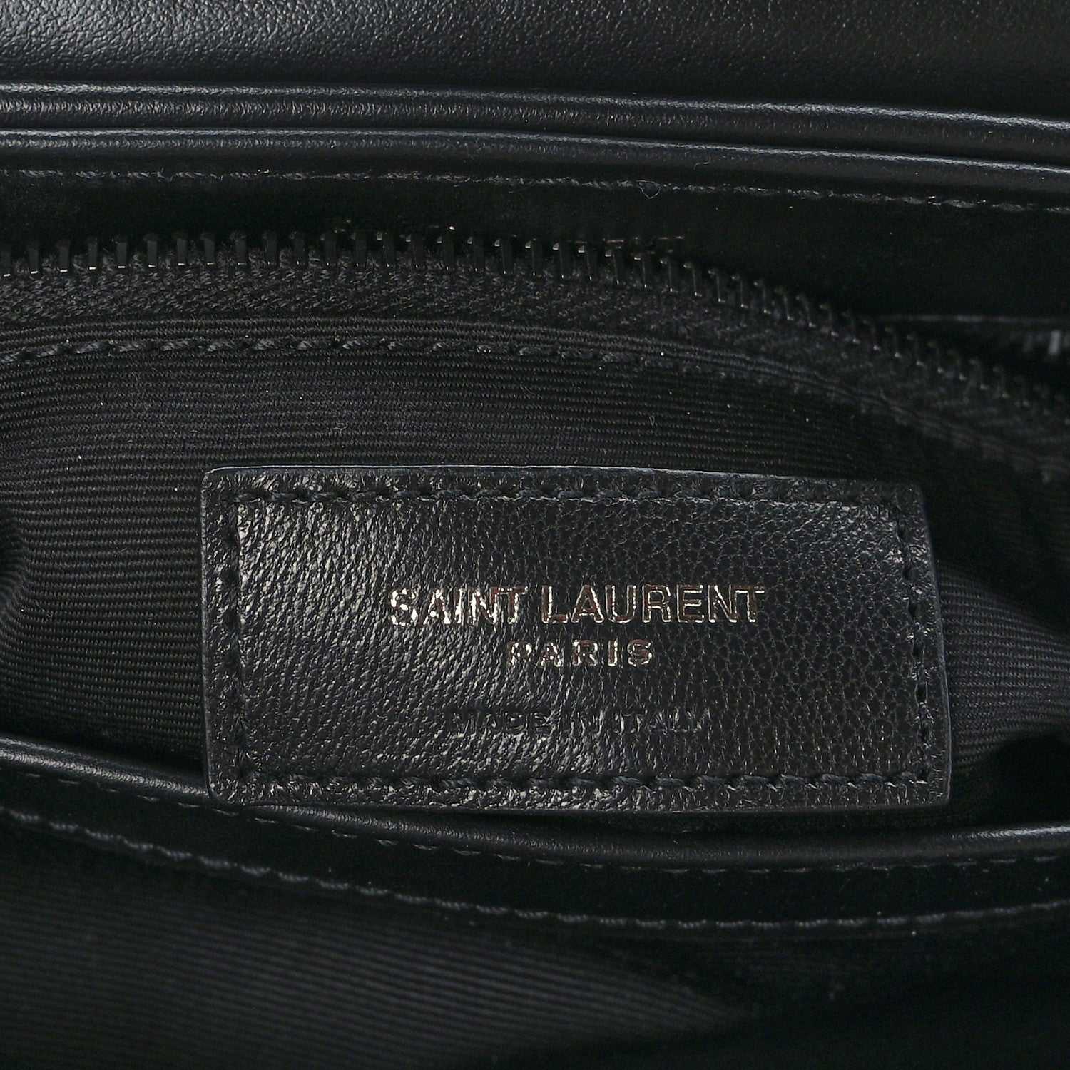 Saint Laurent Calfskin Y Quilted Monogram Monochrome Toy Loulou Crossbody Bag Black 7 of 10
