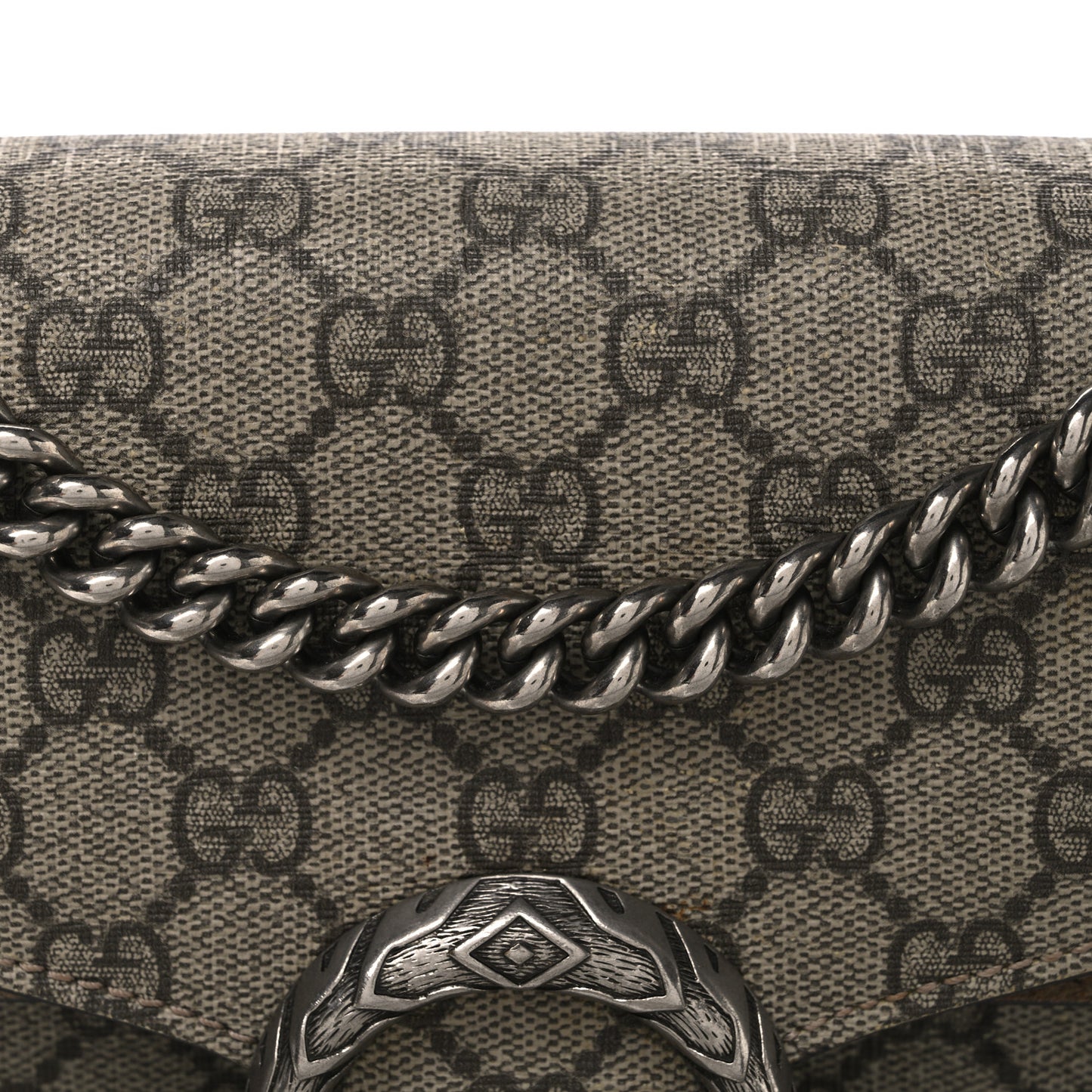 GG Supreme Monogram Small Dionysus Shoulder Bag Taupe