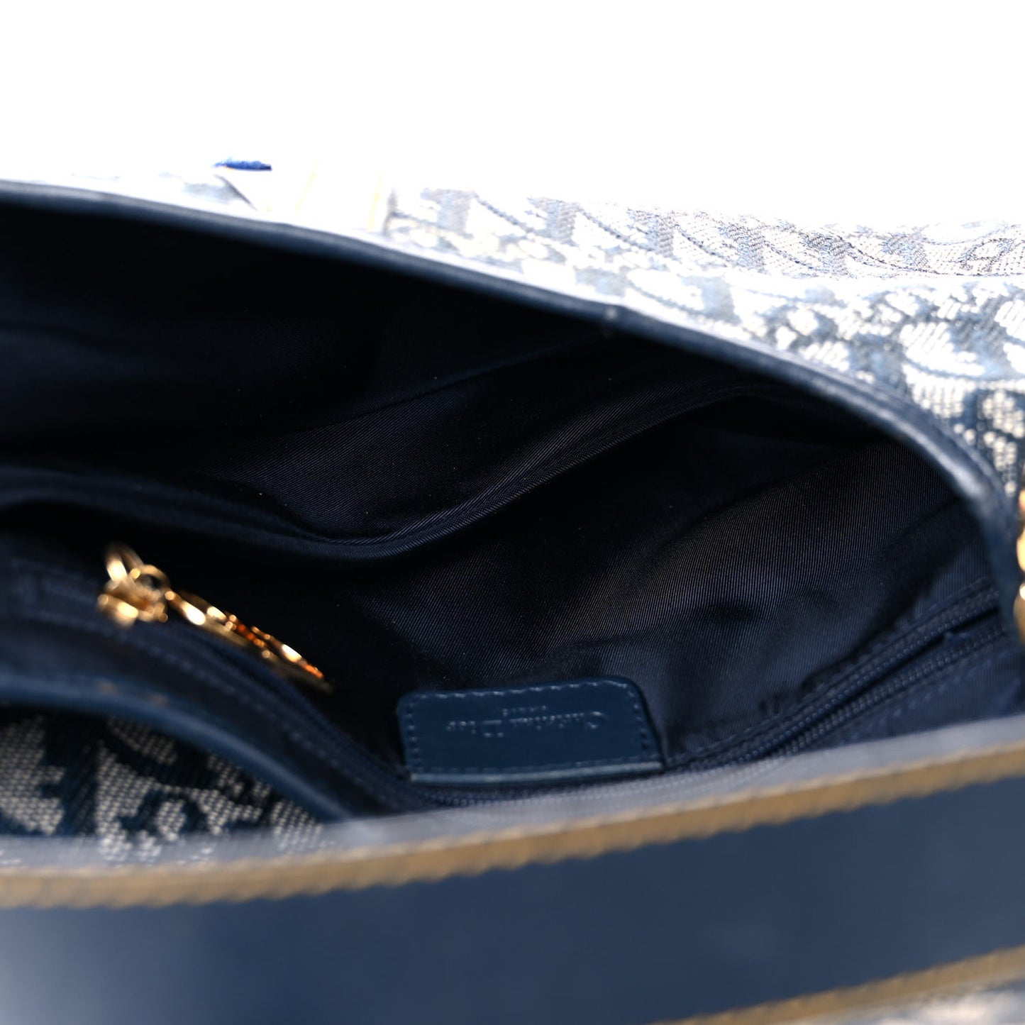 Monogram Saddle Bag Blue