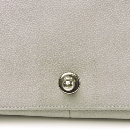 Chanel Iridescent Caviar Quilted Medium Boy Flap Grey 16 of 18