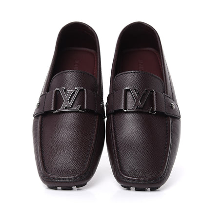 Louis Vuitton Taiga Monte Carlo Moccasin Loafers 10 Grizzli 5 of 10
