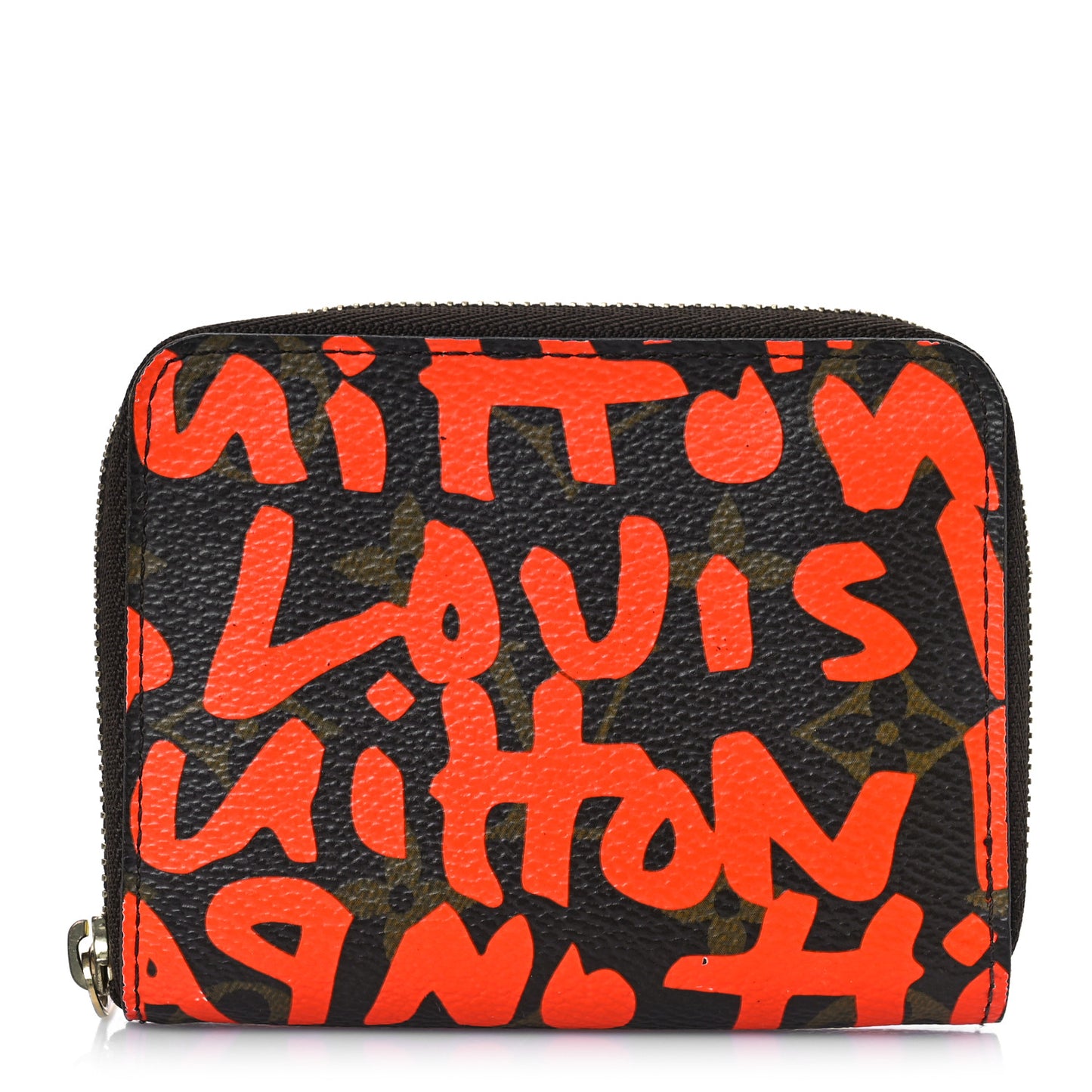 Monogram Graffiti Zippy Coin Purse Orange