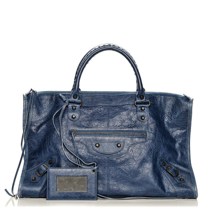 Balenciaga Agneau Classic Hardware Work Bleu Cobalt Bleu Electric 8 of 14