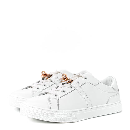 Hermes Calfskin Day Sneakers 38 White 3 of 10