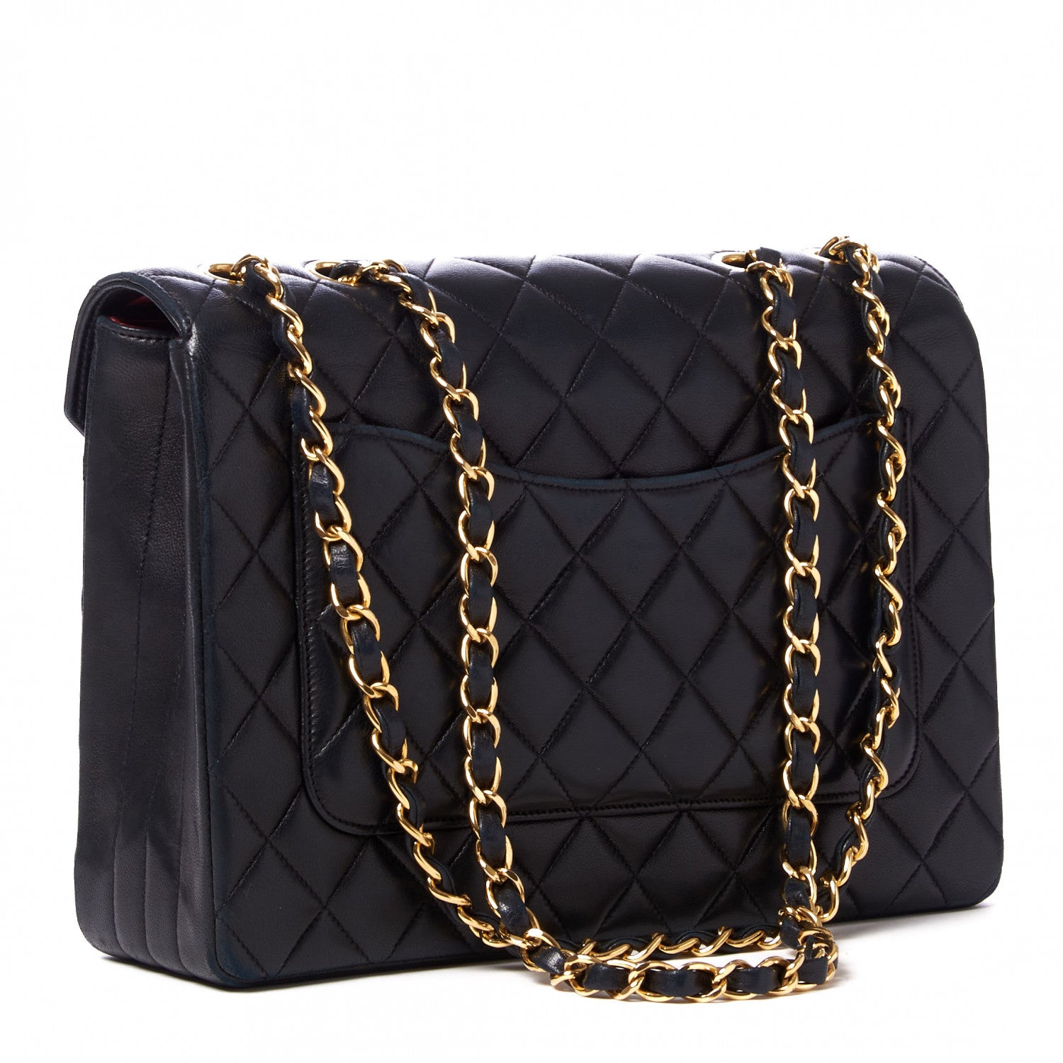 Chanel Lambskin Quilted Medium Single Flap Black 2 of 10