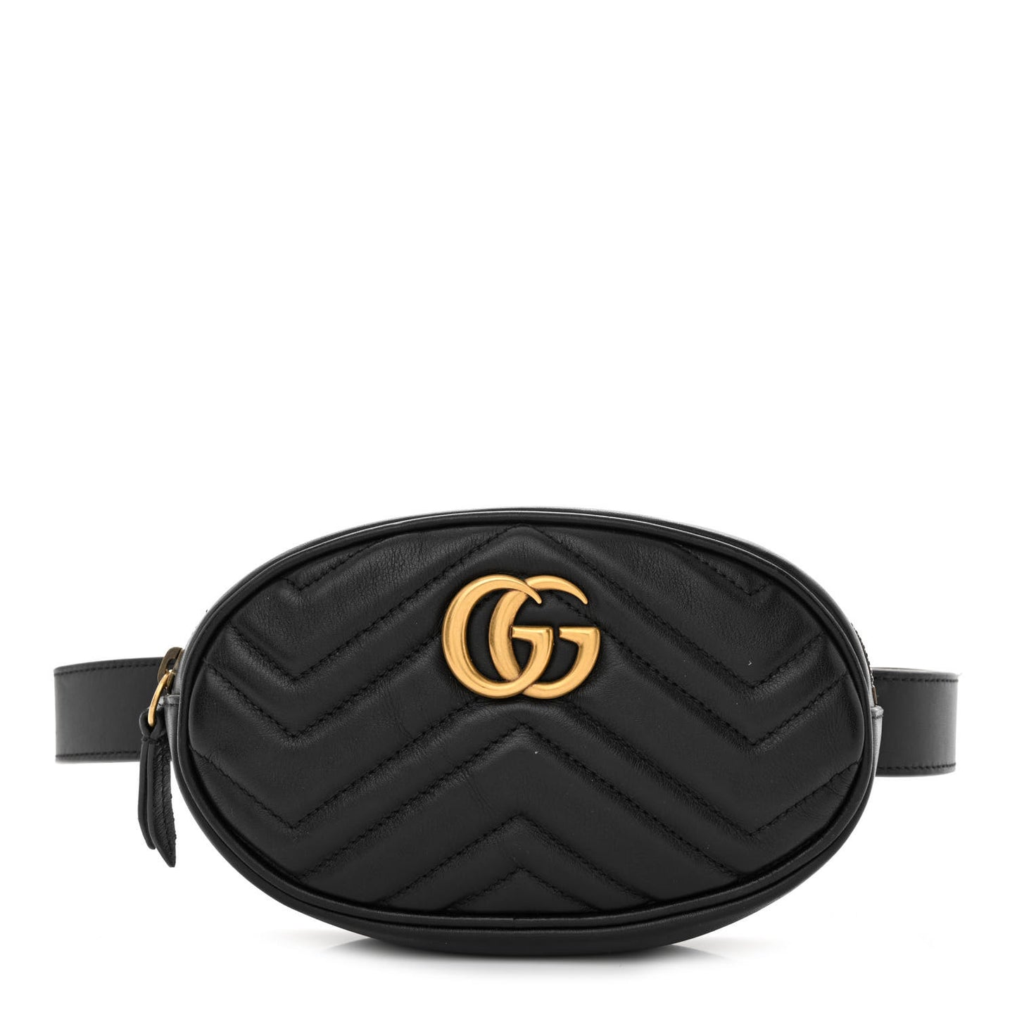 Calfskin Matelasse GG Marmont Belt Bag 75 30 75/30 Black
