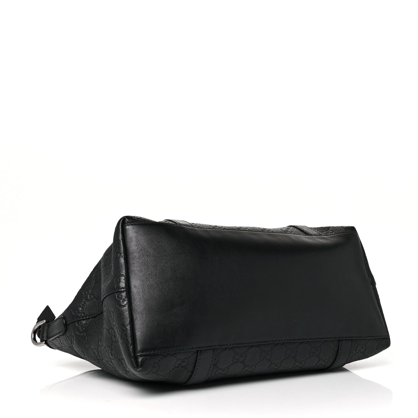 Guccissima Medium GG Charm Dome Satchel Black