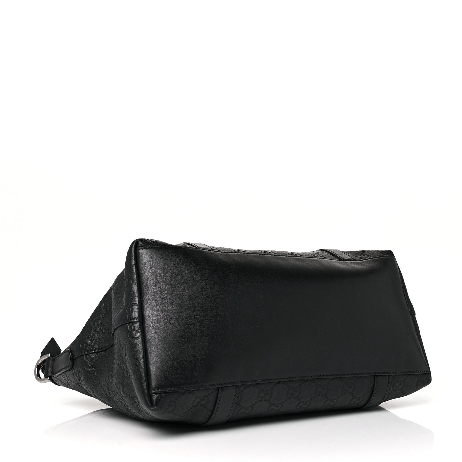 Gucci Guccissima Medium GG Charm Dome Satchel Black 3 of 8