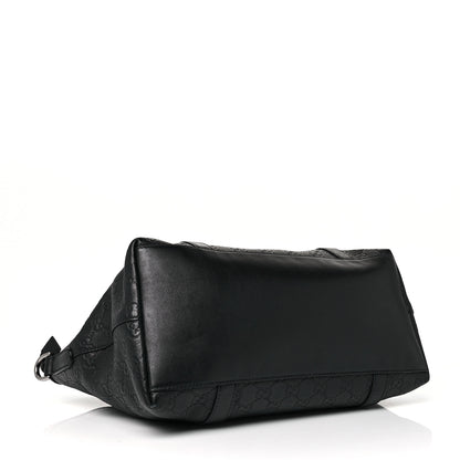 Gucci Guccissima Medium GG Charm Dome Satchel Black 3 of 8