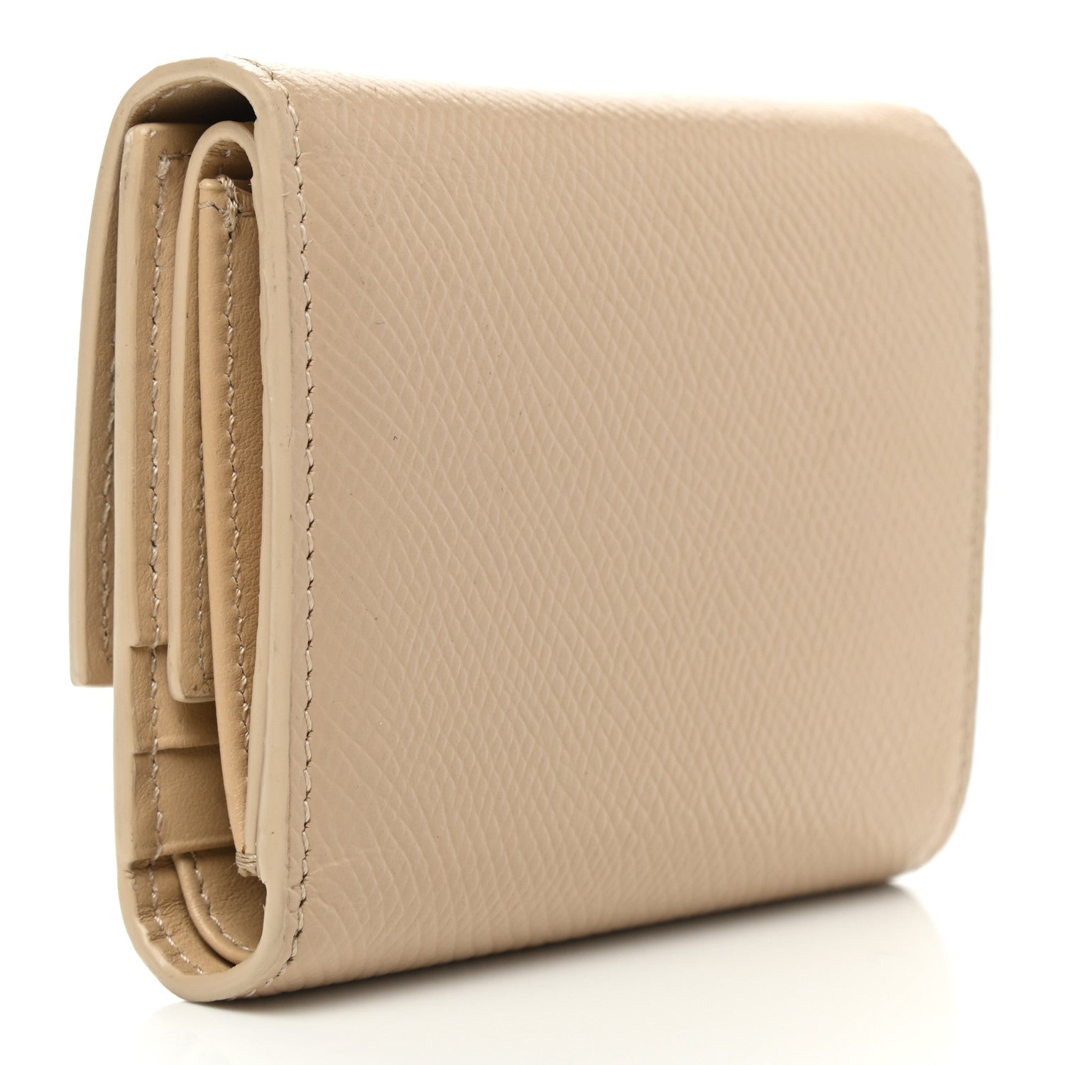 Celine Grained Calfskin Small Multifunction Folded Wallet Light Taupe 3 of 8
