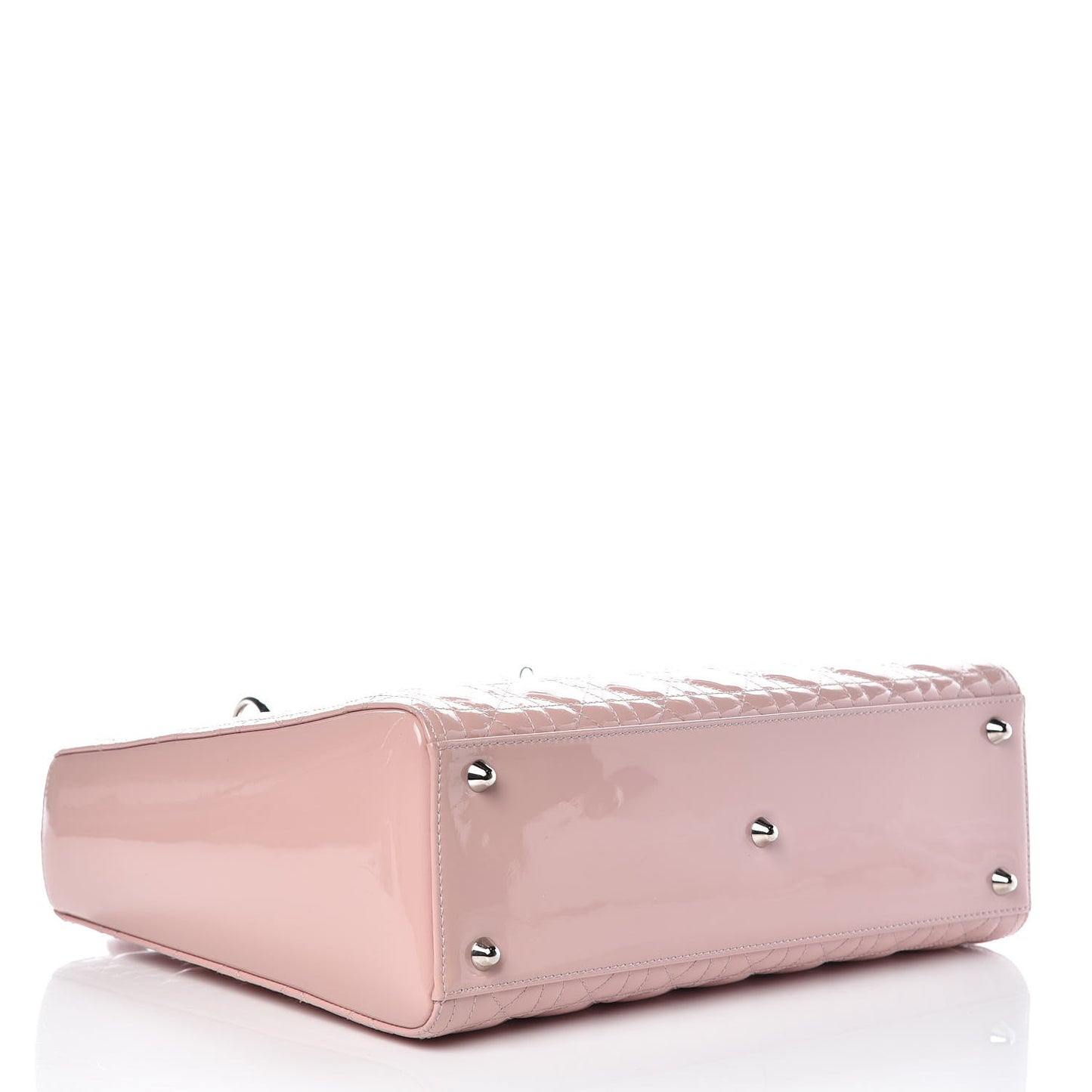 Patent Cannage Large Lady Dior Light Pink