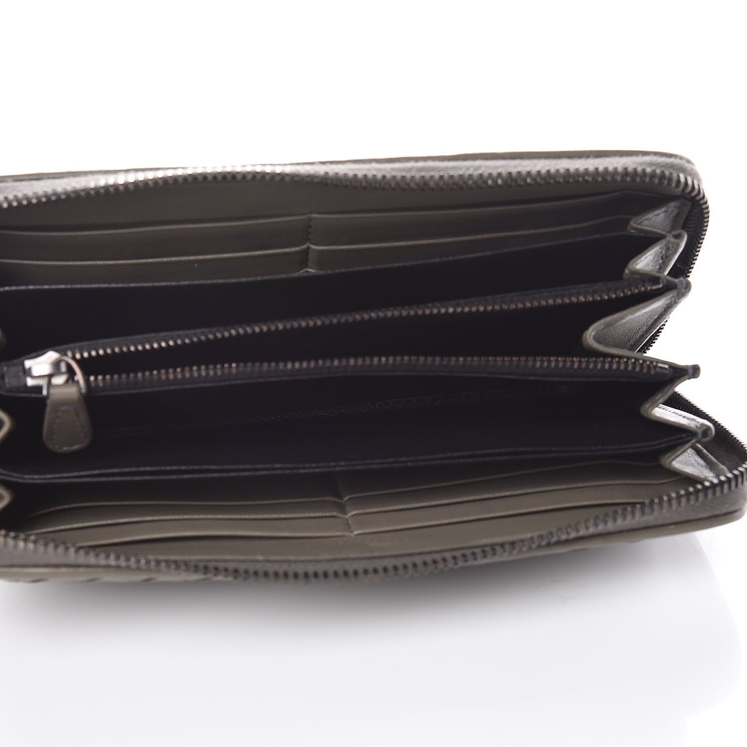 Bottega Veneta Nappa Intrecciato Zip Around Wallet Shadow 5 of 11