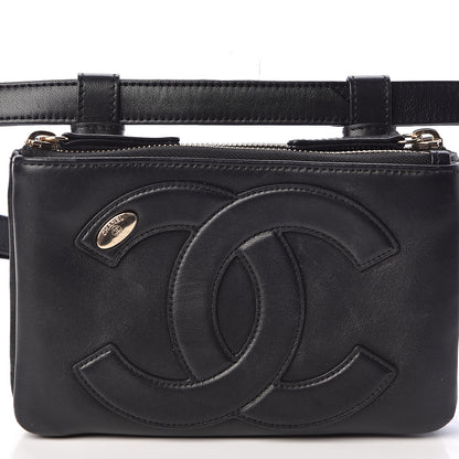 Chanel Lambskin CC Mania Waist Belt Bag Black 9 of 12