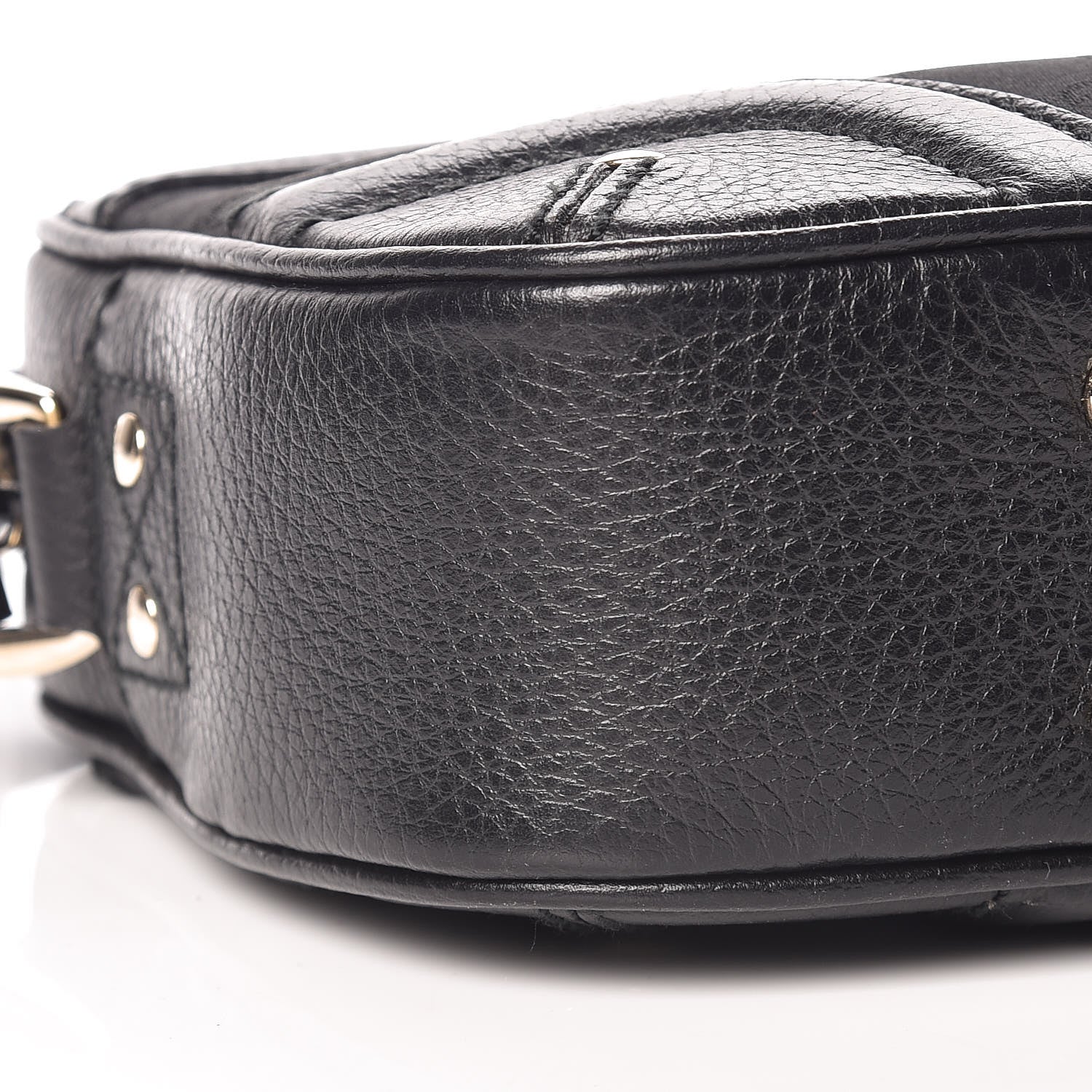 Gucci Monogram Crest Shoulder Bag Black 8 of 12