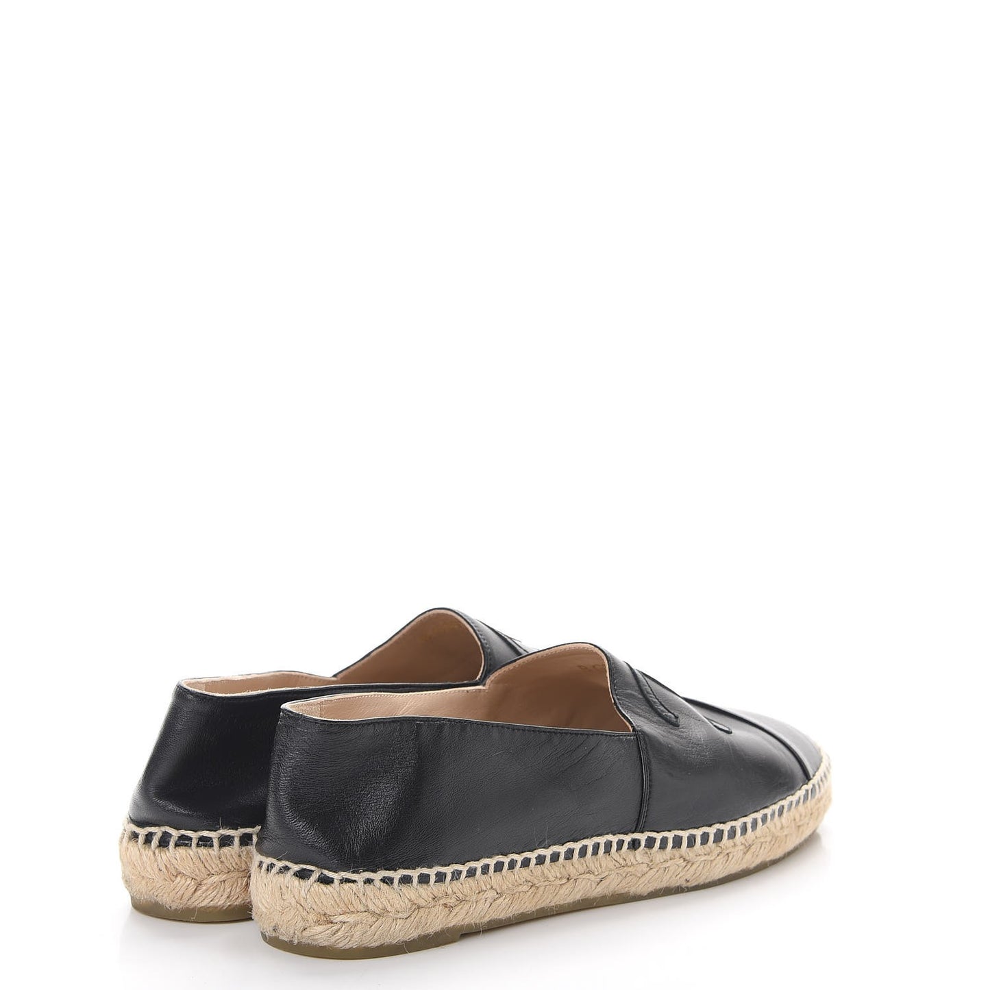 Lambskin CC Espadrilles 39 Black