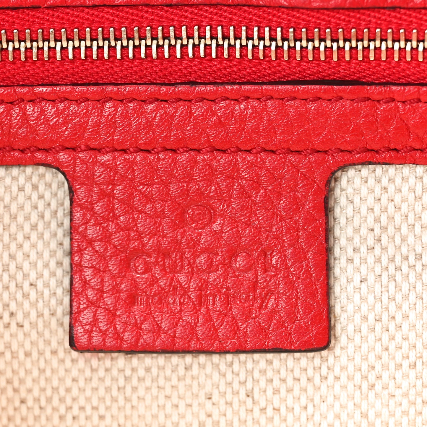 Pebbled Calfskin Medium Soho Flap Crossbody Vibrant Red