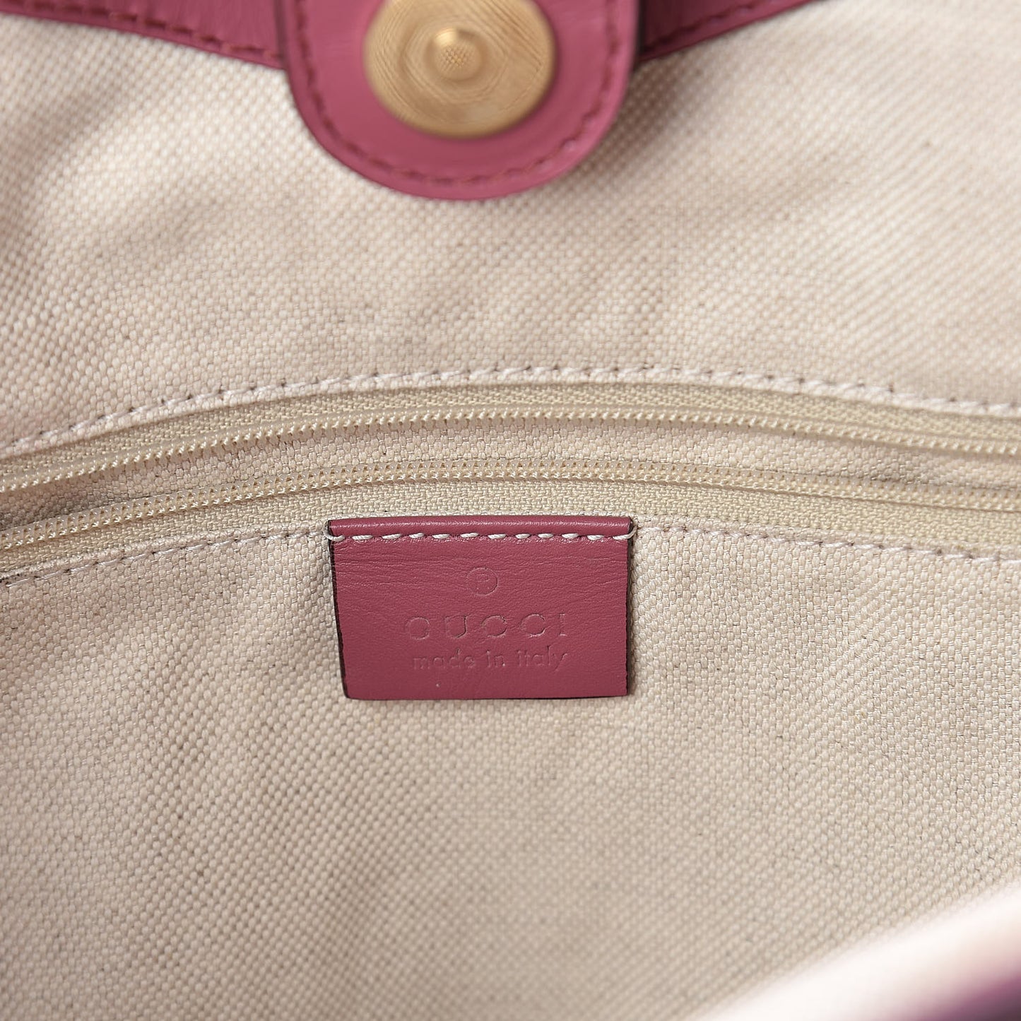 Monogram Margaux Calfskin Medium Sukey Tote Beige Ebony Vintage Rose