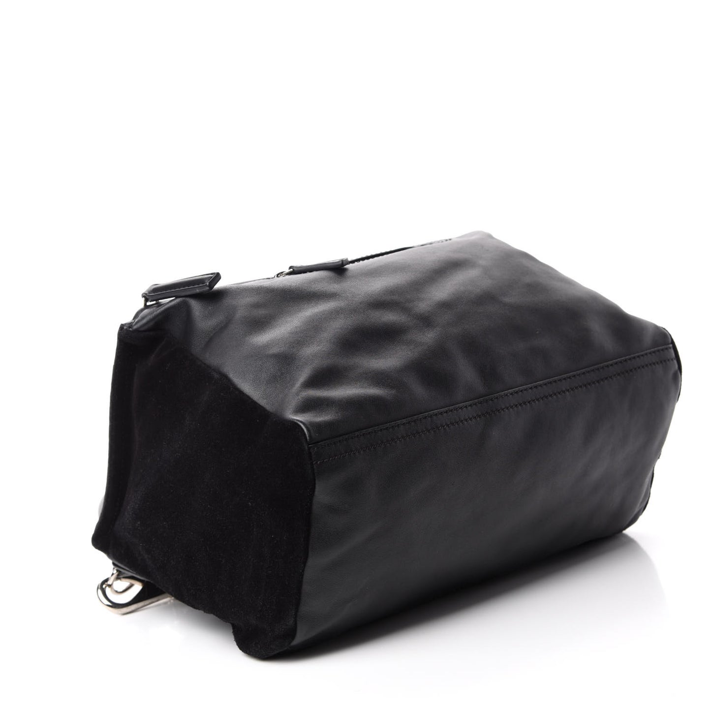 Smooth Calfskin Crocodile Embossed Medium Pandora Black