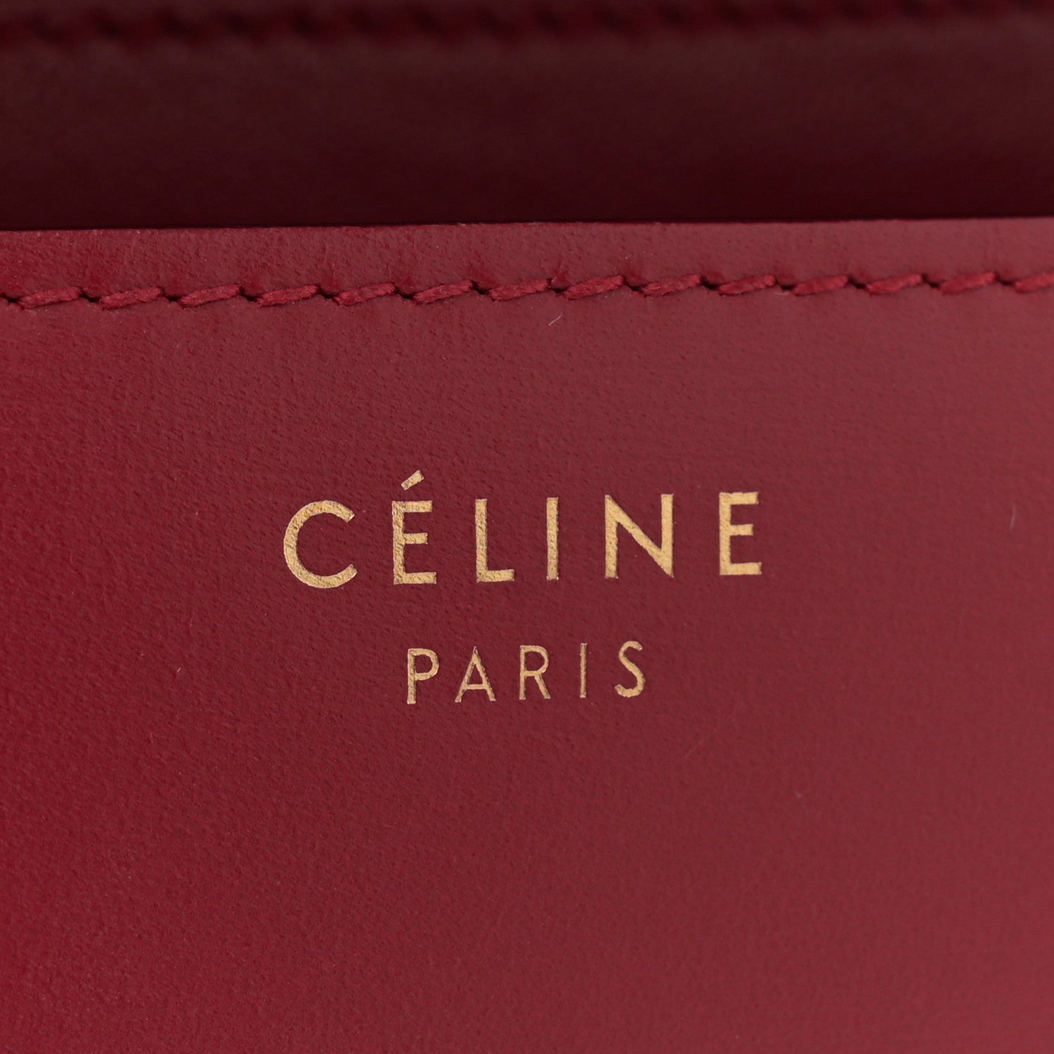 Celine Box Calfskin Medium Classic Box Flap Bag Burgundy 6 of 13