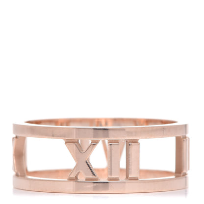 Tiffany 18K Rose Gold Atlas Open Ring 53 6.5 1 of 5