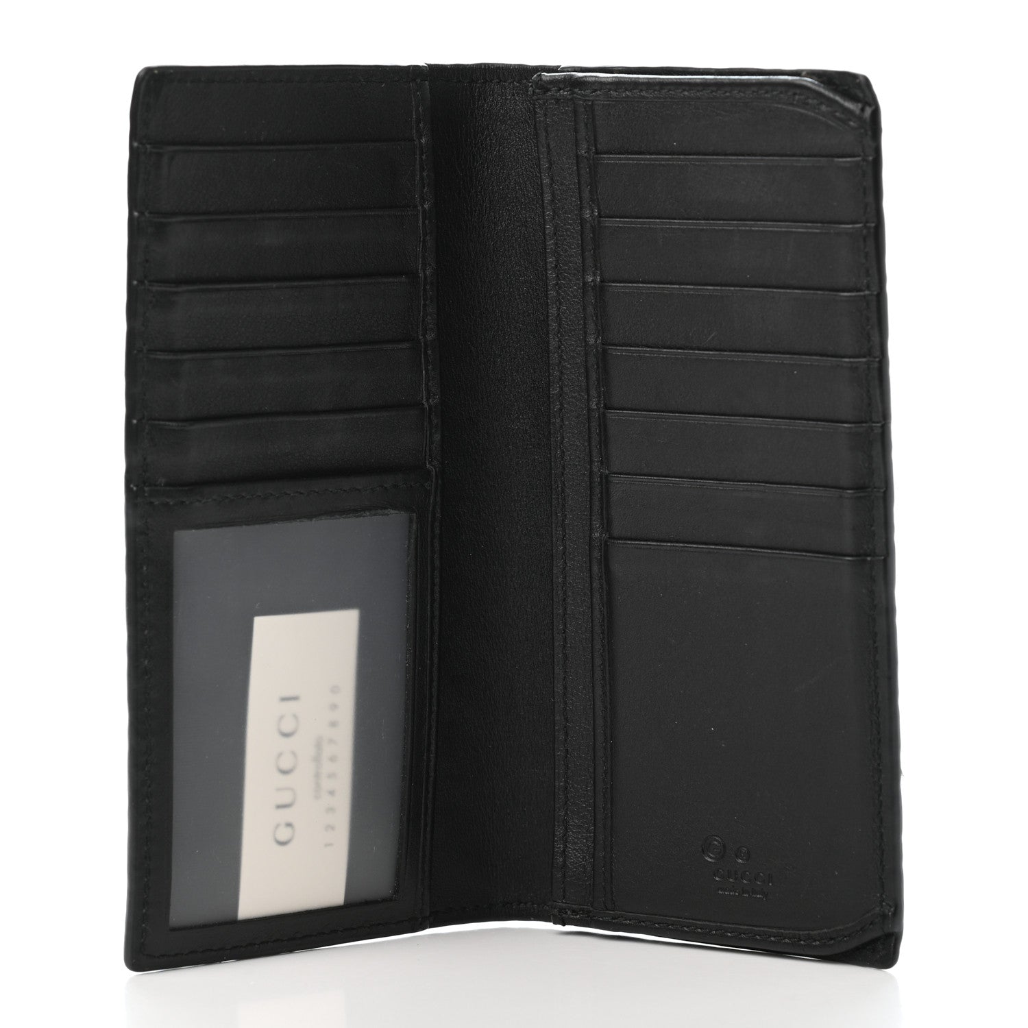 Gucci Microguccissima Bi-Fold Organizer Wallet Black 4 of 4