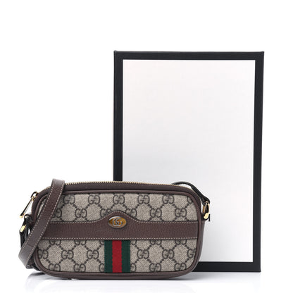 Gucci GG Supreme Monogram Web Mini Ophidia GG Bag Brown 11 of 11