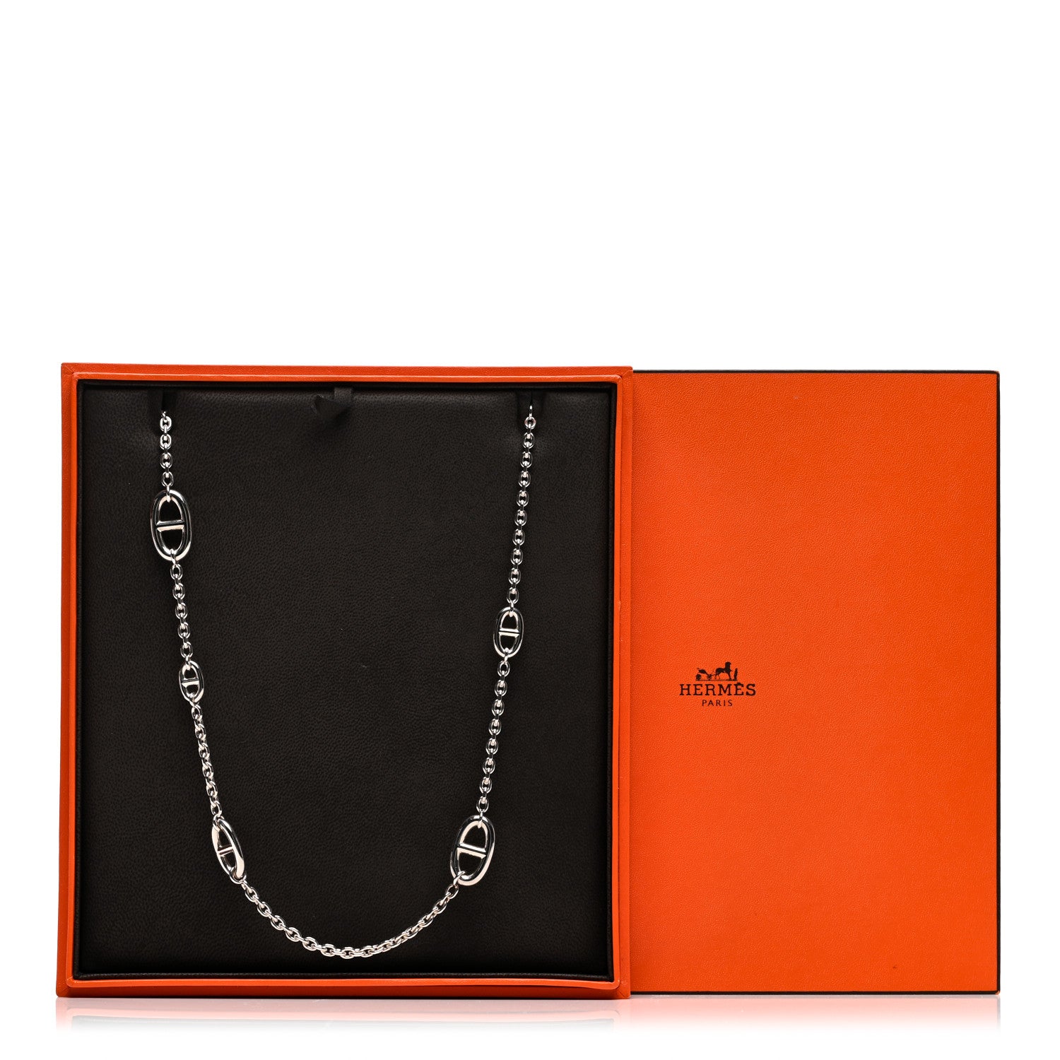 Hermes Sterling Silver Farandole Necklace 80 6 of 6