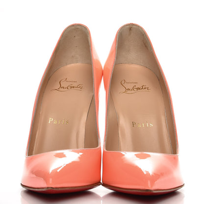 Christian Louboutin Patent Pigalle Follies 100 Pumps 36 Flamingo 3 of 9