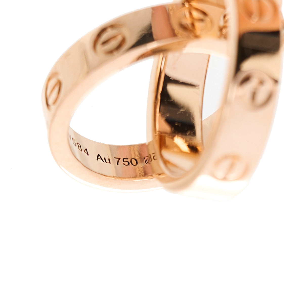Cartier 18K Pink Gold Interlocking LOVE Bracelet 4 of 5