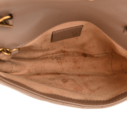 Gucci Calfskin Matelasse Super Mini GG Marmont Shoulder Bag Porcelain Rose 5 of 18