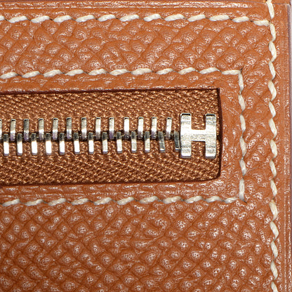 Hermes Epsom Bearn Gusset Wallet Gold 8 of 10
