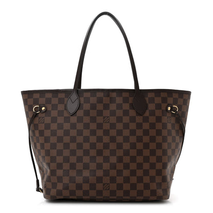 Louis Vuitton Damier Ebene Neo Neverfull MM Rose Ballerine 1 of 11