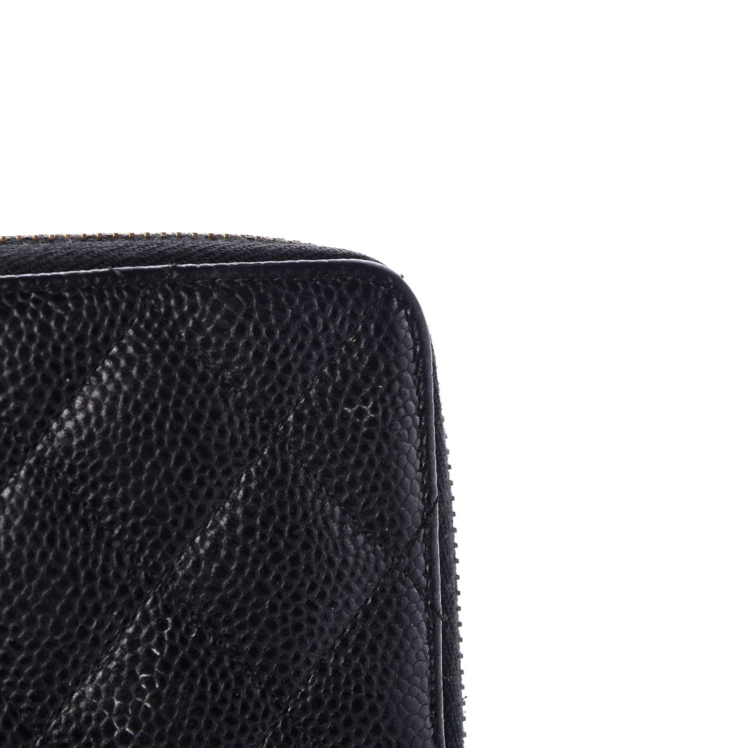 Chanel Caviar Quilted Large Zip Around Organizer Wallet Black 10 of 14