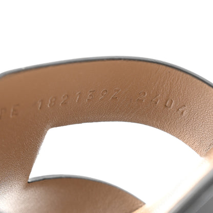 Hermes Calfskin Santorini Sandals 39 Black 8 of 10