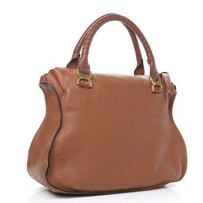 Chloe Calfskin Large Marcie Satchel Tan 3 of 13