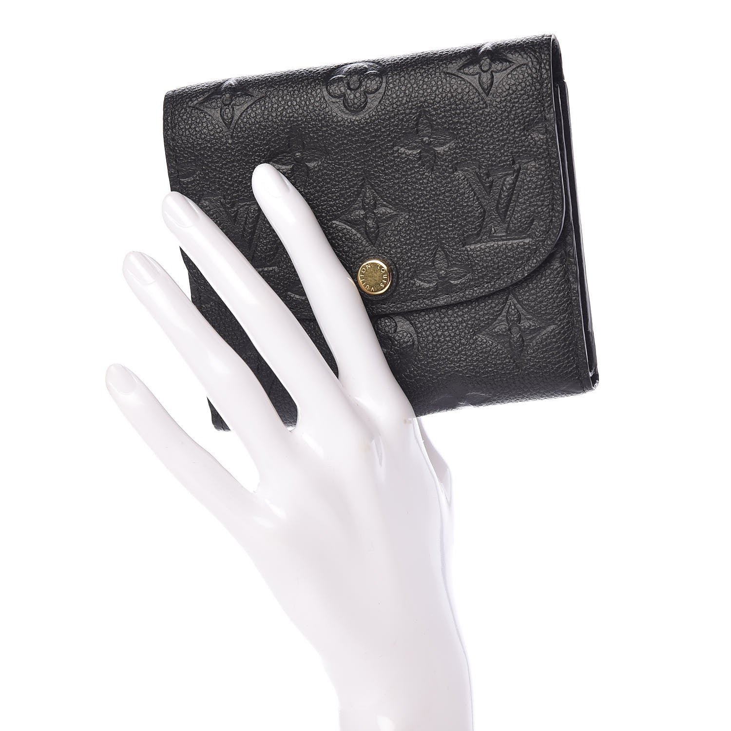 Louis Vuitton Empreinte Ariane Wallet Black 2 of 7