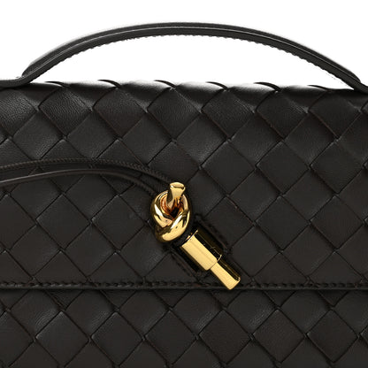 Bottega Veneta Nappa Intrecciato Long Andiamo Top Handle Clutch Fondant 8 of 12