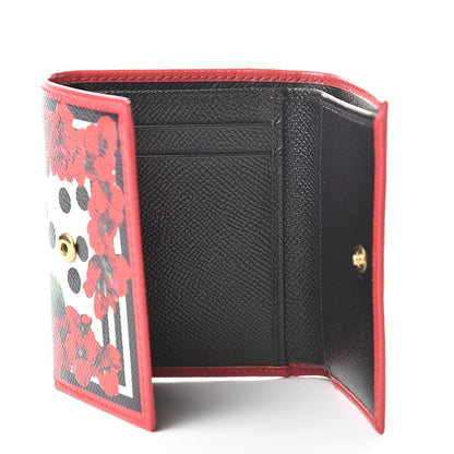 Dolce & Gabbana Dauphine Polka Dot Floral Print French Flap Wallet 5 of 7