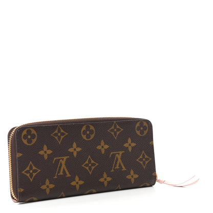 Louis Vuitton Monogram Clemence Wallet Rose Ballerine 3 of 6