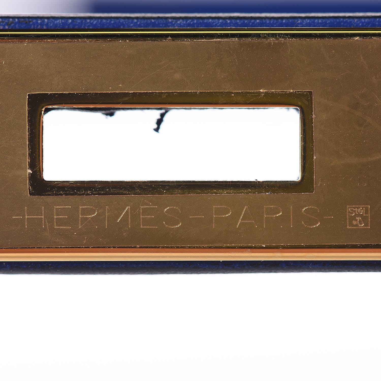 Hermes Tadelakt Kelly Sellier 28 Bleu Electrique 16 of 33