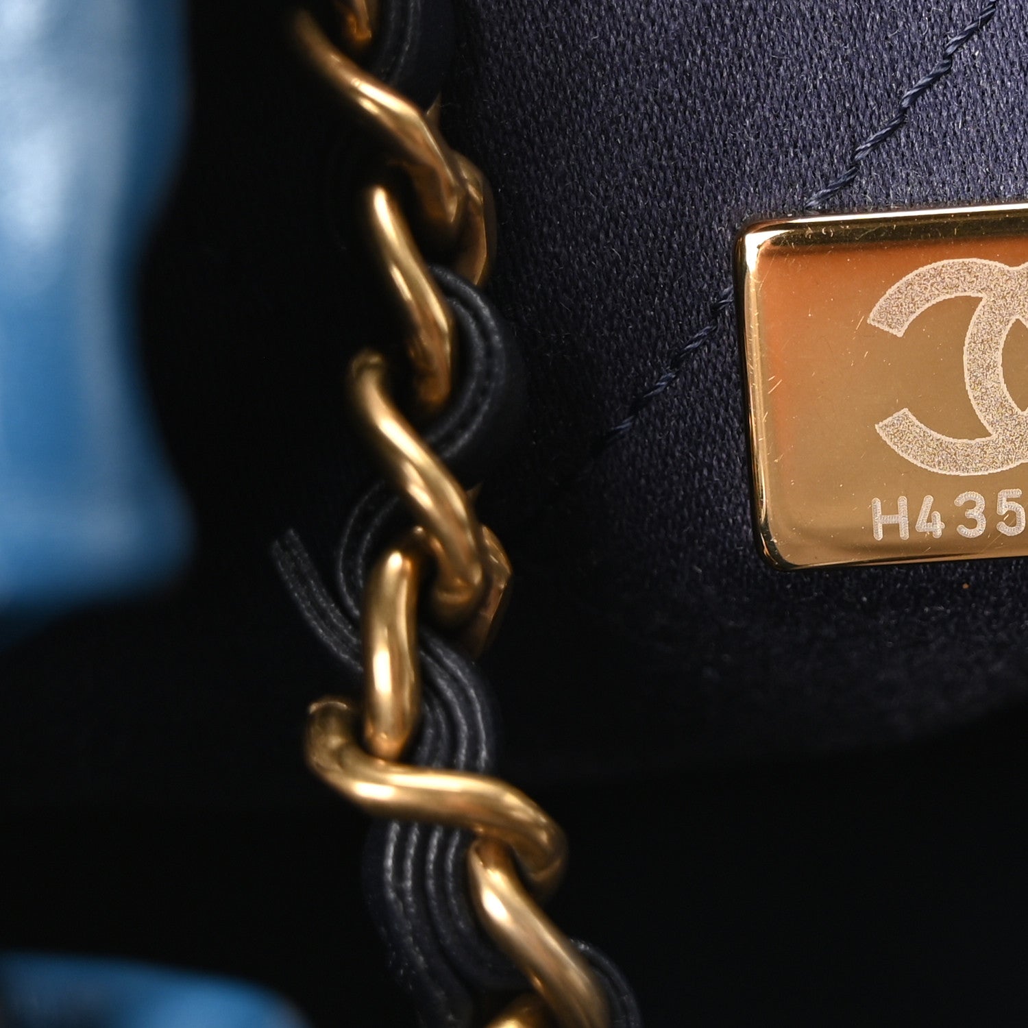 Chanel Shaded Calfskin Quilted Mini Chanel 22 Blue Dark Blue 7 of 11