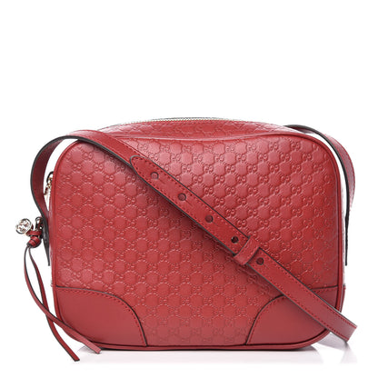 Gucci Microguccissima Mini Bree Messenger Bag Red 1 of 9