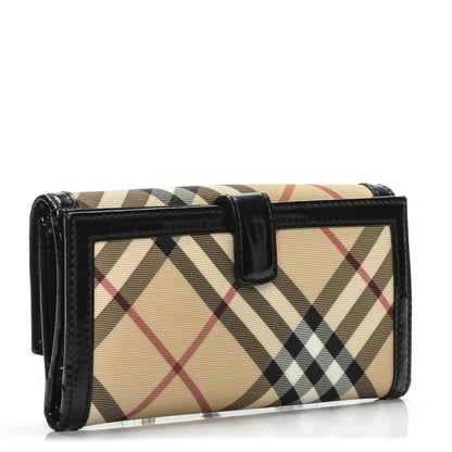 Burberry Nova Check Continental Wallet Black 3 of 8