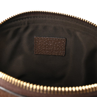 Gucci GG Supreme Monogram Textured Calfskin Web Medium Ophidia Cosmetic Case Beige Ebony New Acero 6 of 8
