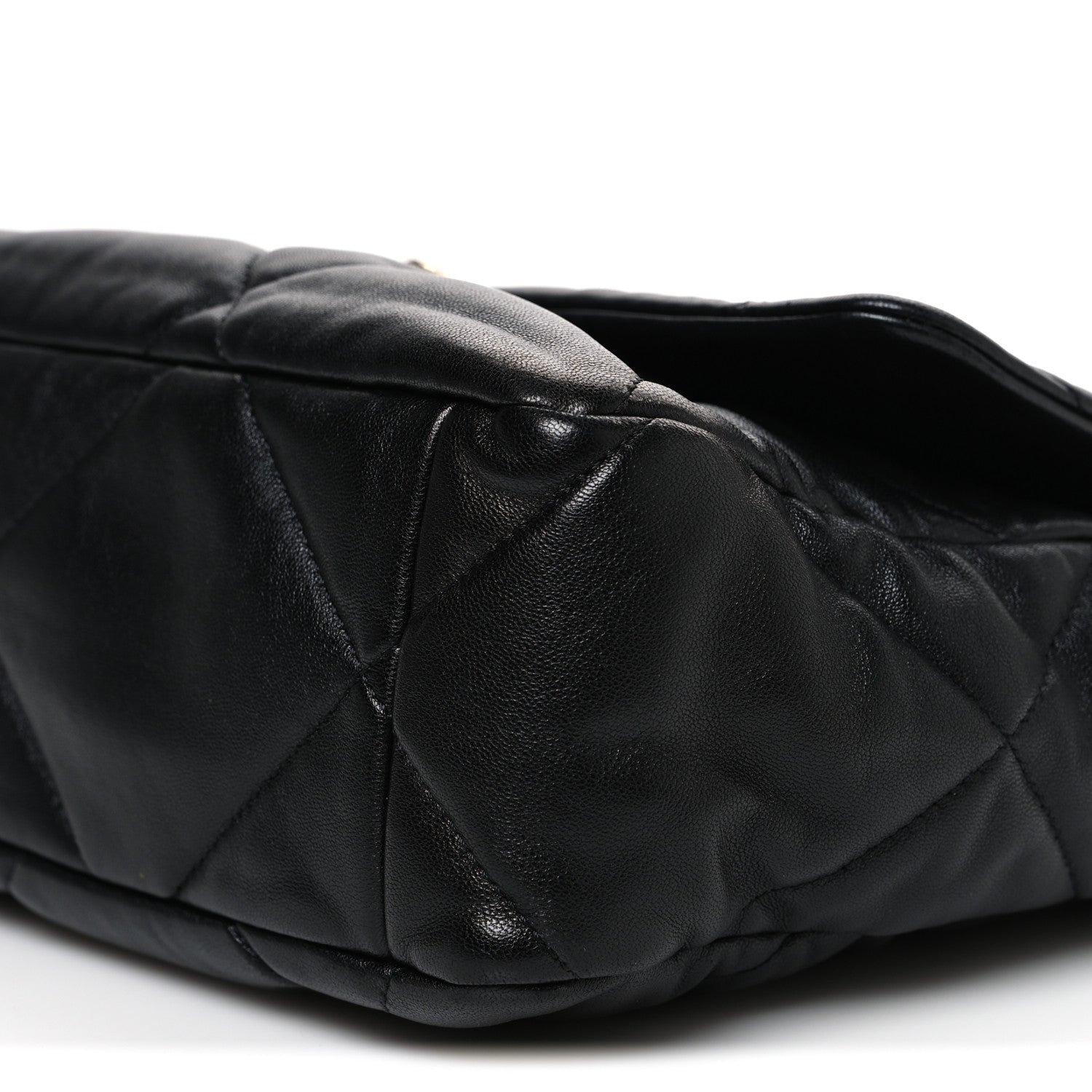 Chanel Lambskin Quilted Large Chanel 19 Flap Black 10 of 10