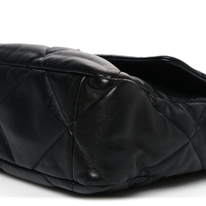 Chanel Lambskin Quilted Large Chanel 19 Flap Black 10 of 10