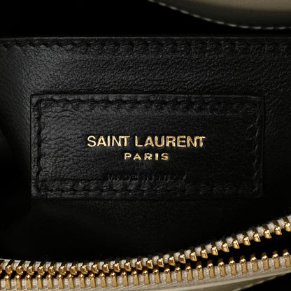 Saint Laurent Calfskin Y Quilted Monogram Small Loulou Chain Satchel Crema Soft 11 of 19