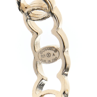 Chanel Metal CC Hoop Earrings Gold 4 of 5