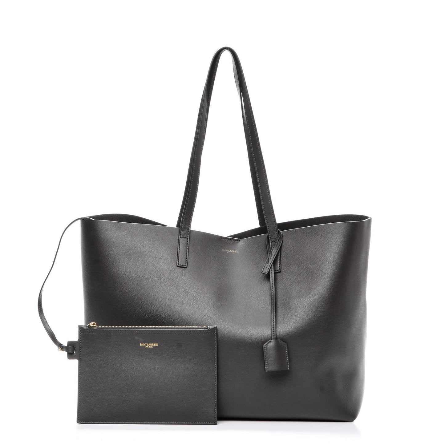 Calfskin Large Shopping Tote Dark Grey