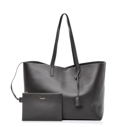 Saint Laurent Calfskin Large Shopping Tote Dark Grey 3 of 9